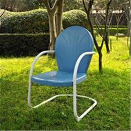 VERANDA Crosley Furniture  Griffith Metal Chair in Sky Blue Finish VE657892
